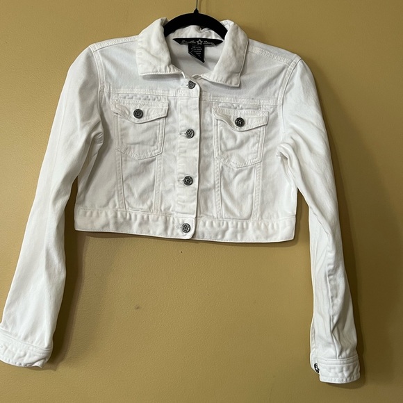 Vanilla Star White Jean Jacket Timeless Denim Style - Picture 1 of 9
